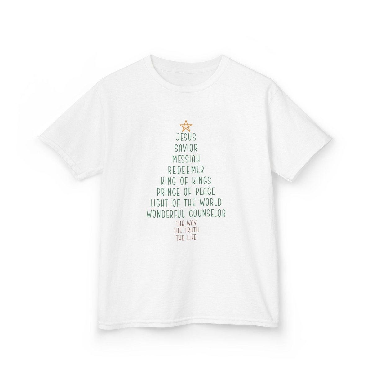 Christmas Faith Unisex Youth T-Shirt - Jesus Tree | Kids clothes by atgodanddesigns