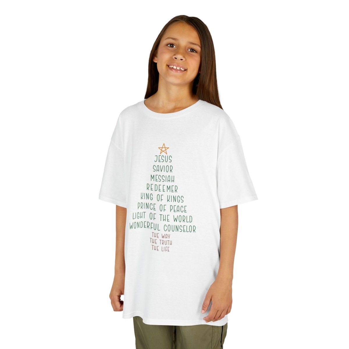 Christmas Faith Unisex Youth T-Shirt - Jesus Tree | Kids clothes by atgodanddesigns
