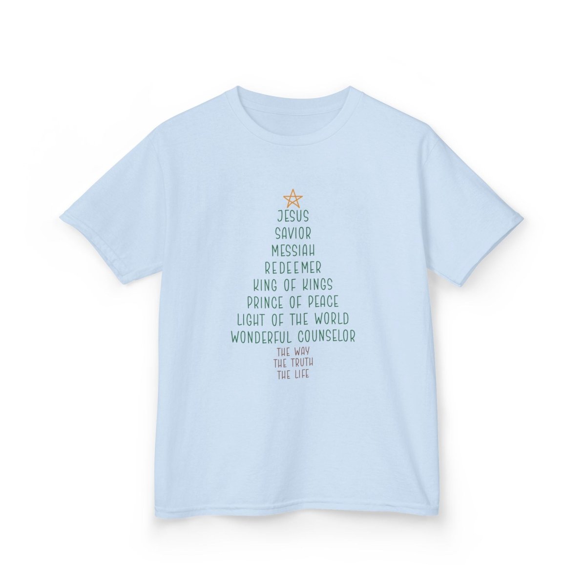 Christmas Faith Unisex Youth T-Shirt - Jesus Tree | Kids clothes by atgodanddesigns