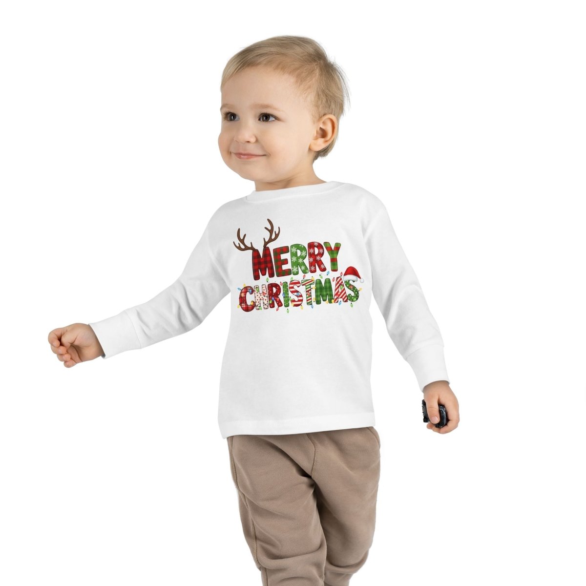 Christmas Toddler Long Sleeve - Merry Christmas | Kids clothes by atgodanddesigns