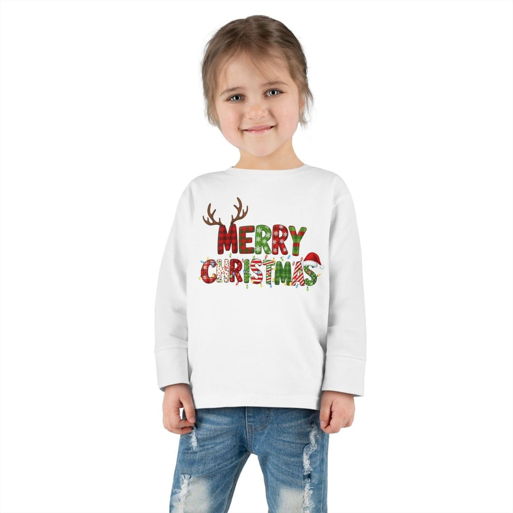Christmas Toddler Long Sleeve - Merry Christmas | Kids clothes by atgodanddesigns