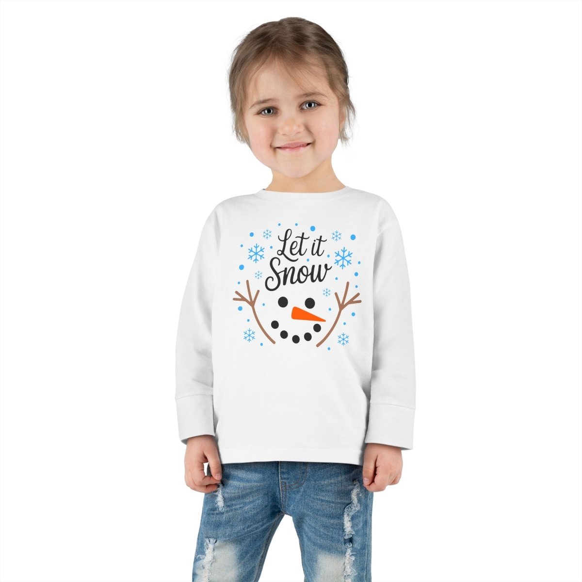 Christmas Toddler Long Sleeve Tee - Let it Snow | Kids clothes by atgodanddesigns