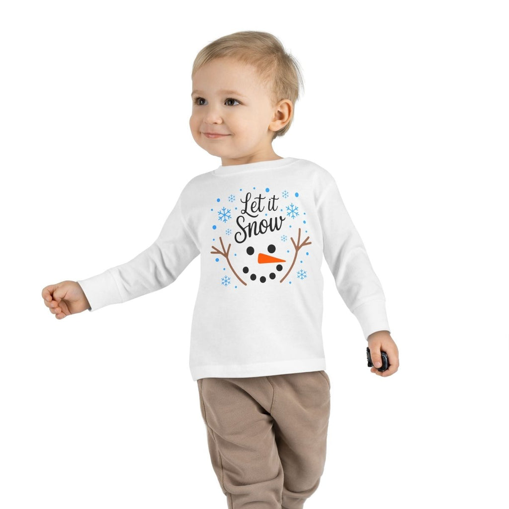Christmas Toddler Long Sleeve Tee - Let it Snow | Kids clothes by atgodanddesigns