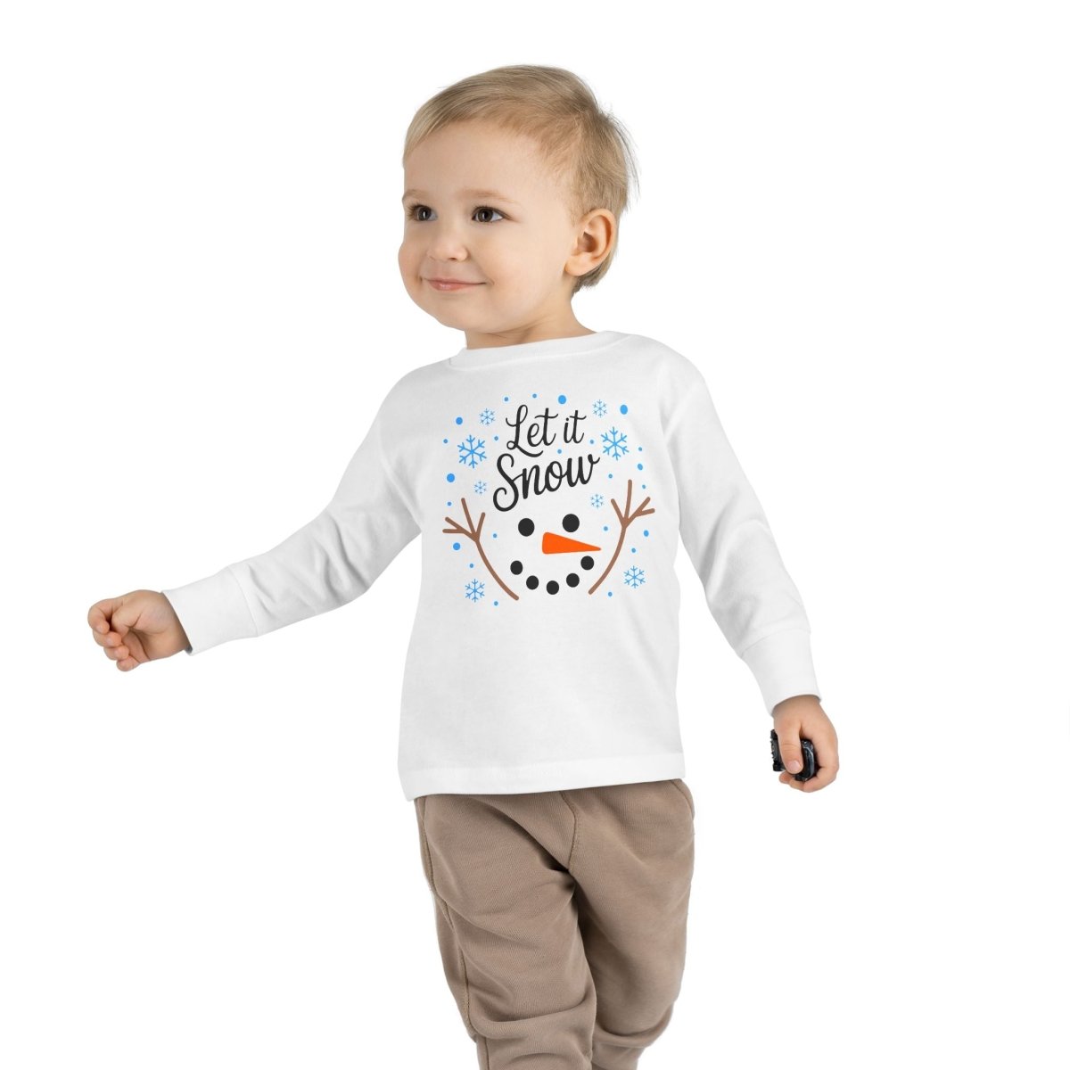 Christmas Toddler Long Sleeve Tee - Let it Snow | Kids clothes by atgodanddesigns