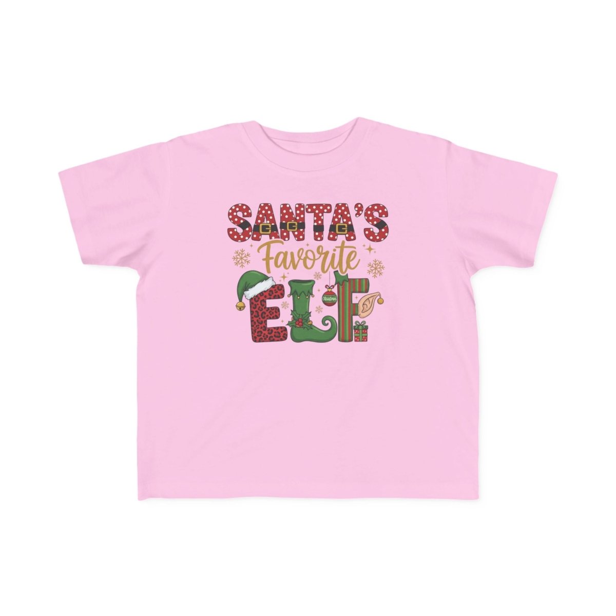 Christmas Toddler T-Shirt - Santa's Favorite Elf | Kids clothes by atgodanddesigns