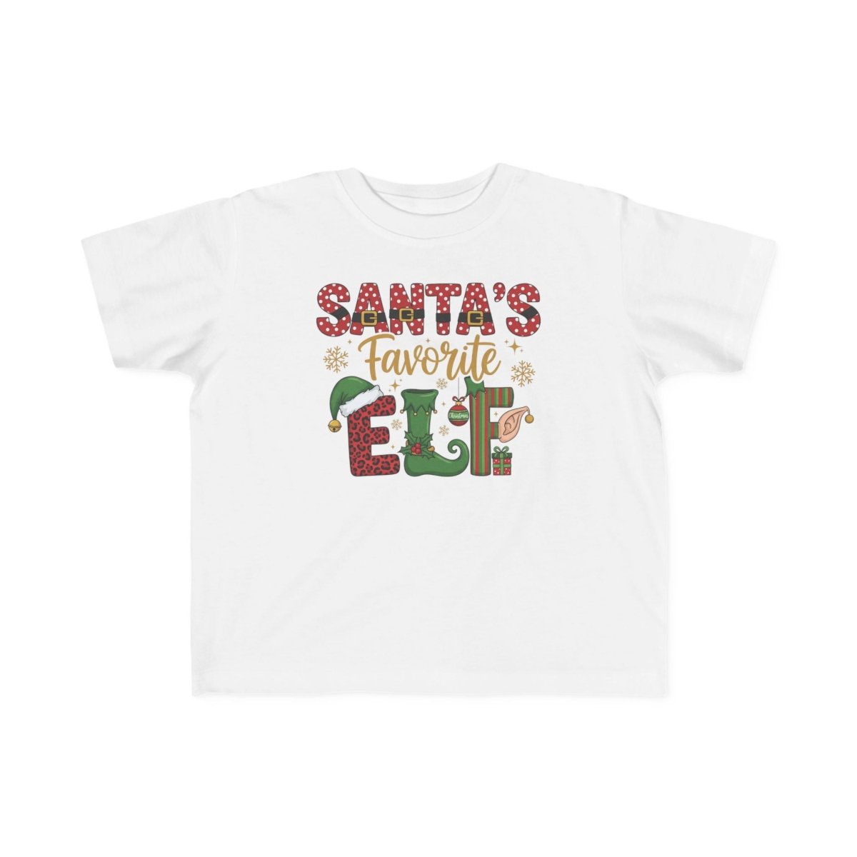 Christmas Toddler T-Shirt - Santa's Favorite Elf | Kids clothes by atgodanddesigns