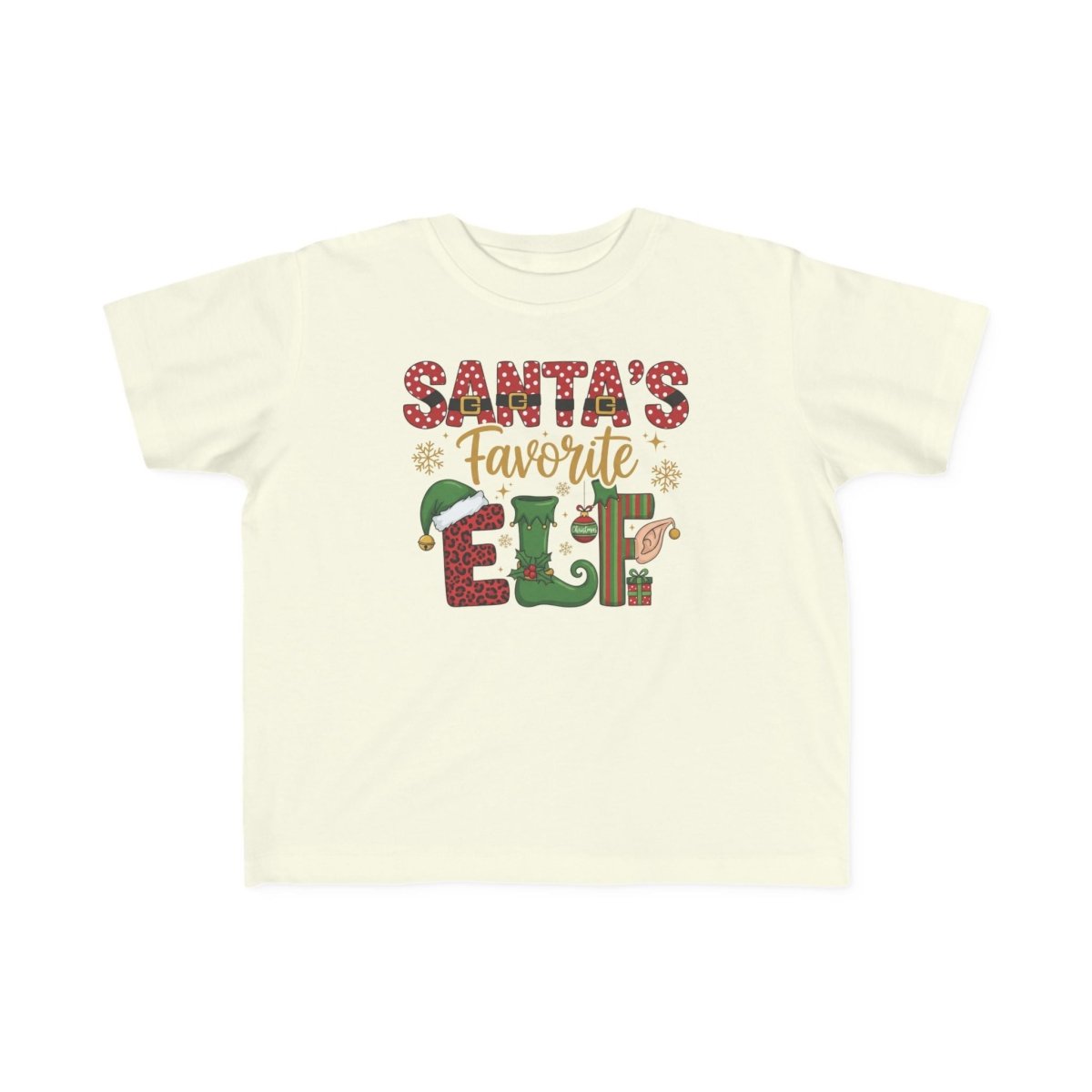 Christmas Toddler T-Shirt - Santa's Favorite Elf | Kids clothes by atgodanddesigns