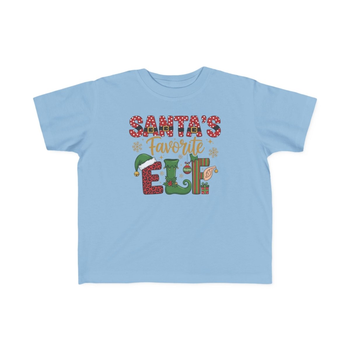 Christmas Toddler T-Shirt - Santa's Favorite Elf | Kids clothes by atgodanddesigns