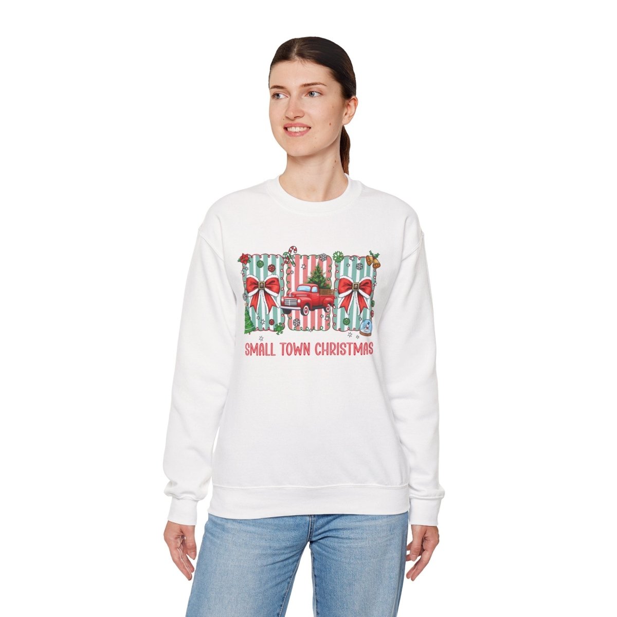 Christmas Unisex Adult & Teen Sweatshirt - Small Town Christmas | Sweatshirt by atgodanddesigns