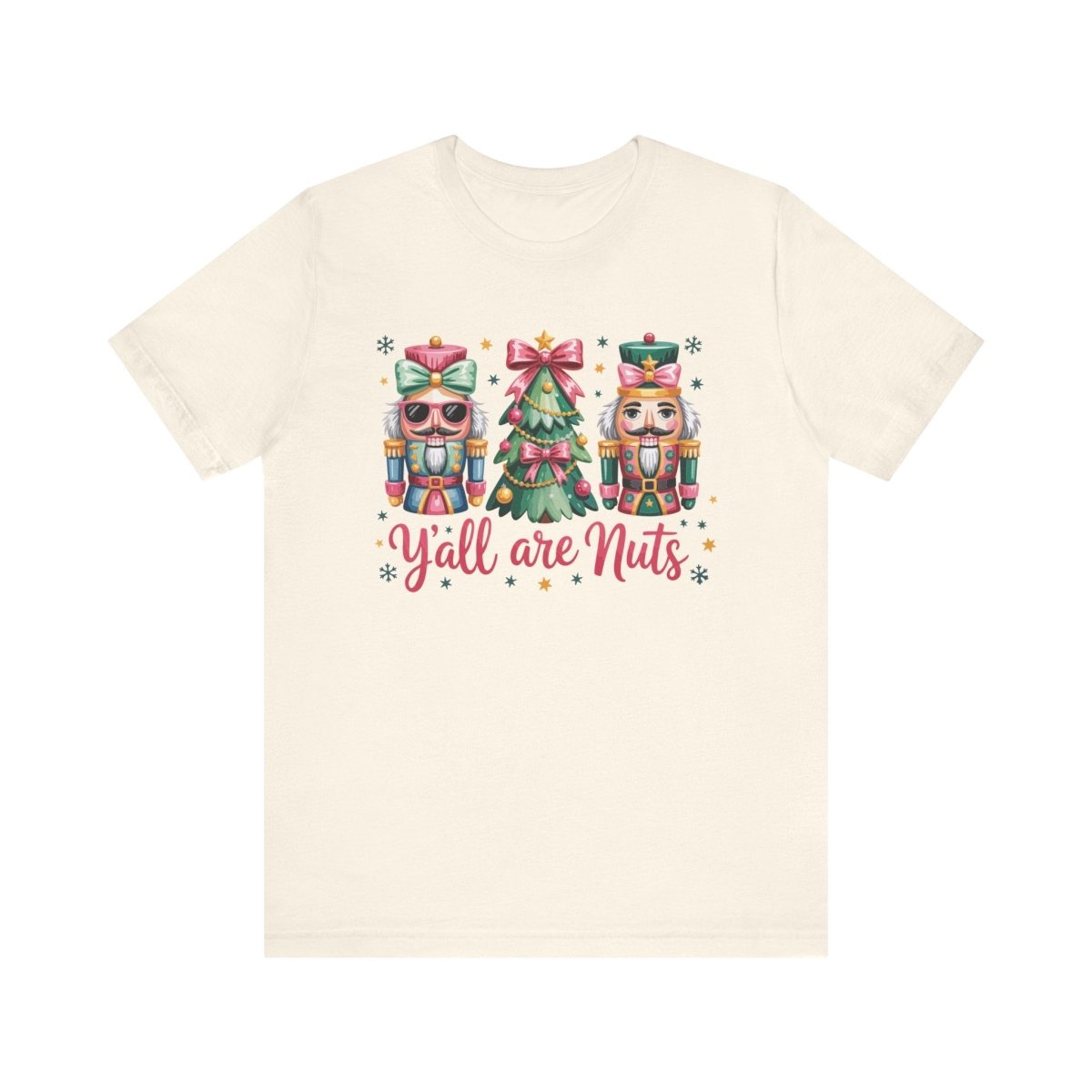 Christmas Unisex Adult & Teen T-Shirt - Ya'll Are Nuts | T-Shirt by atgodanddesigns