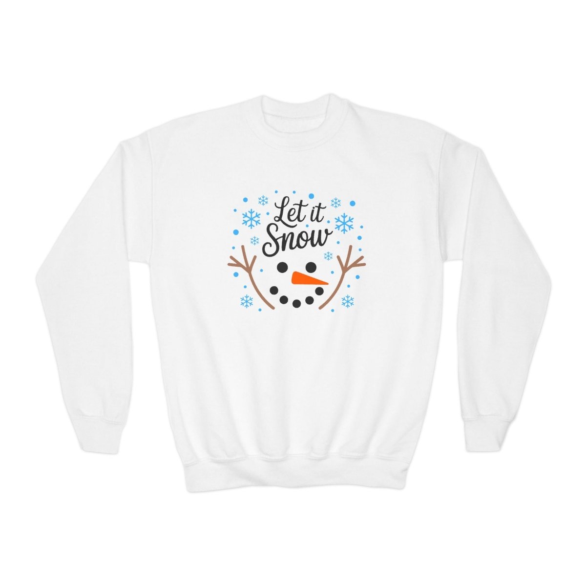 Christmas Unisex Youth Sweatshirt - Let It Snow | Kids clothes by atgodanddesigns