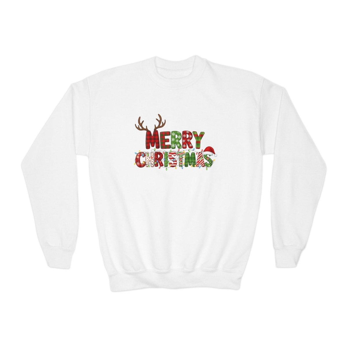 Christmas Unisex Youth Sweatshirt - Merry Christmas | Kids clothes by atgodanddesigns