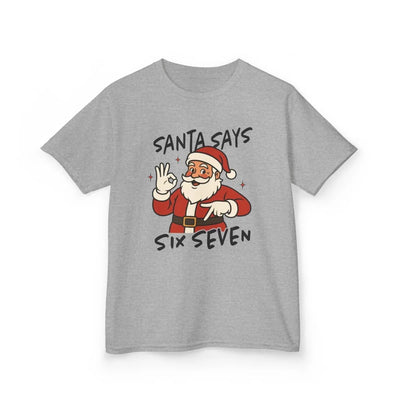 Christmas Unisex Youth T-Shirt - Santa Says Six Seven | Kids clothes by atgodanddesigns