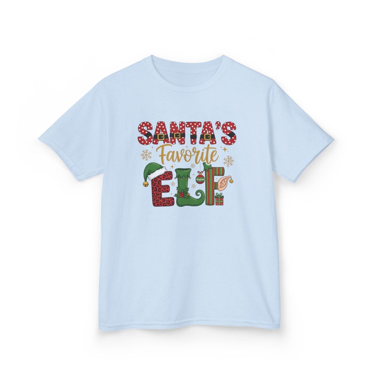 Christmas Unisex Youth T-Shirt - Santa's Favorite Elf | Kids clothes by atgodanddesigns