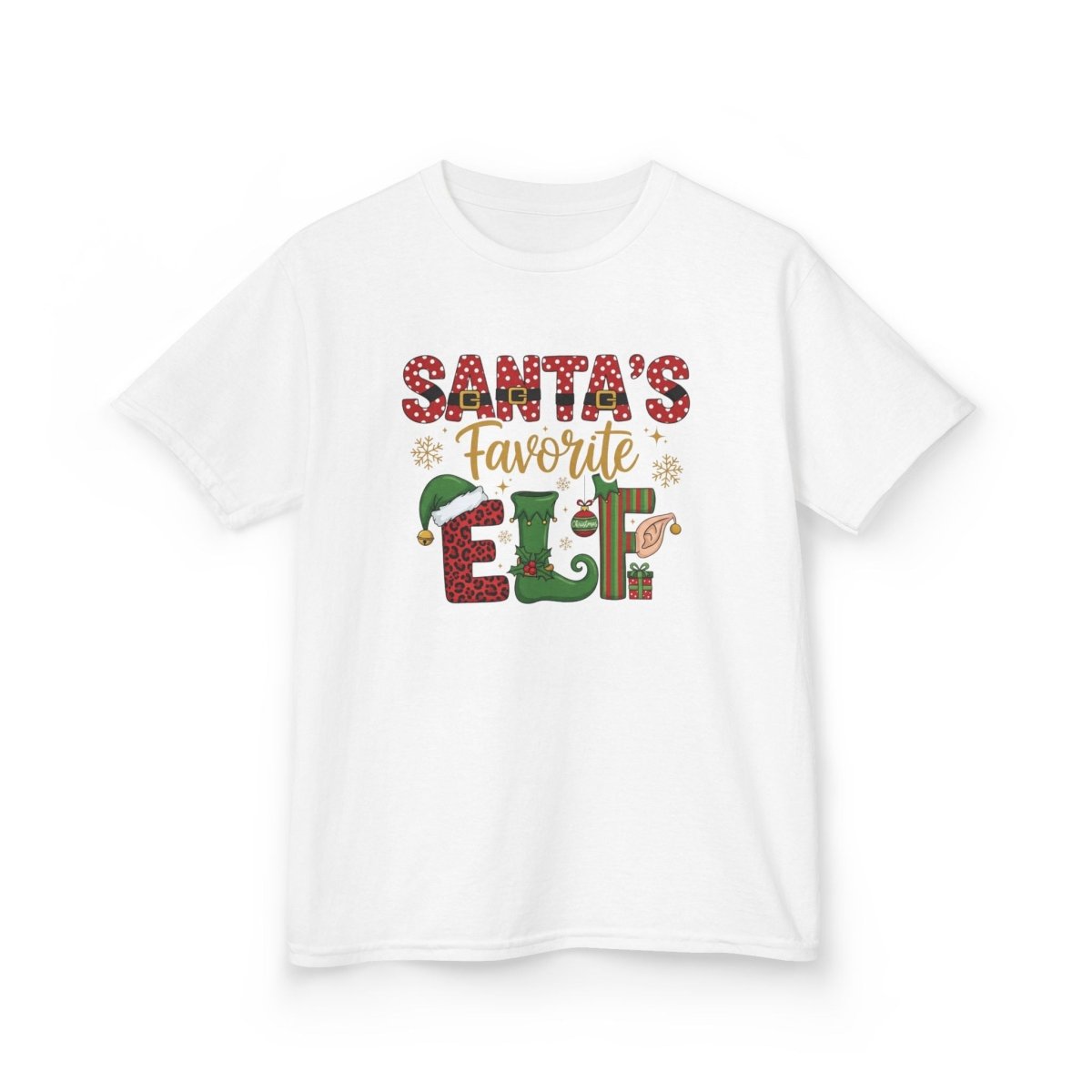 Christmas Unisex Youth T-Shirt - Santa's Favorite Elf | Kids clothes by atgodanddesigns