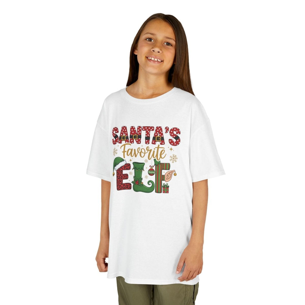 Christmas Unisex Youth T-Shirt - Santa's Favorite Elf | Kids clothes by atgodanddesigns