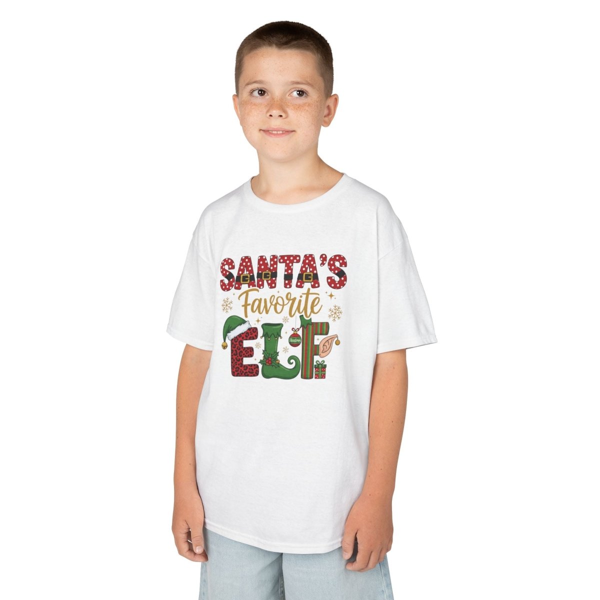 Christmas Unisex Youth T-Shirt - Santa's Favorite Elf | Kids clothes by atgodanddesigns