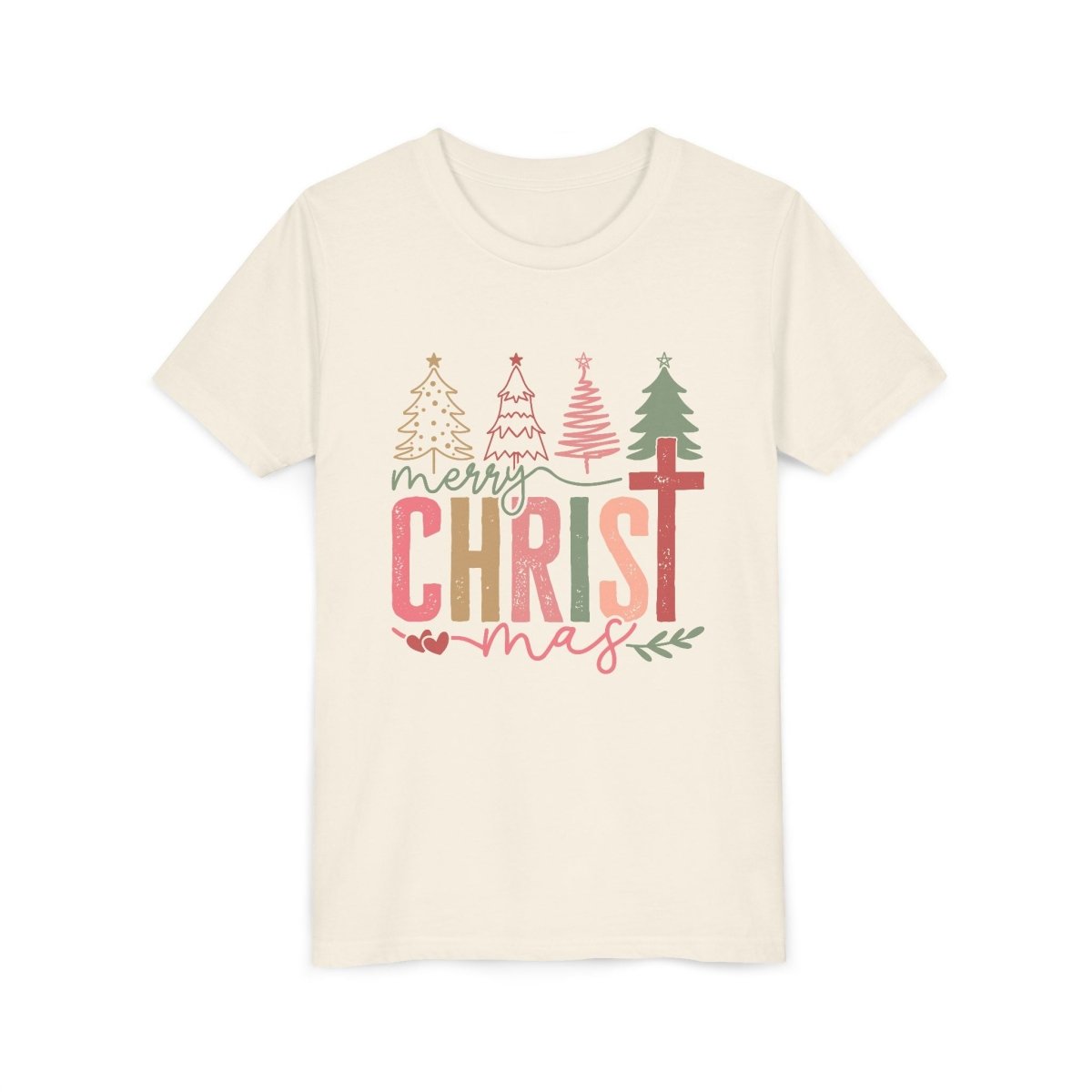 Chrristmas Faith Unisex Youth T-Shirt - Merry CHRISTmas | Kids clothes by atgodanddesigns