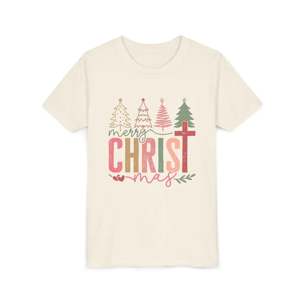 Chrristmas Faith Unisex Youth T-Shirt - Merry CHRISTmas | Kids clothes by atgodanddesigns