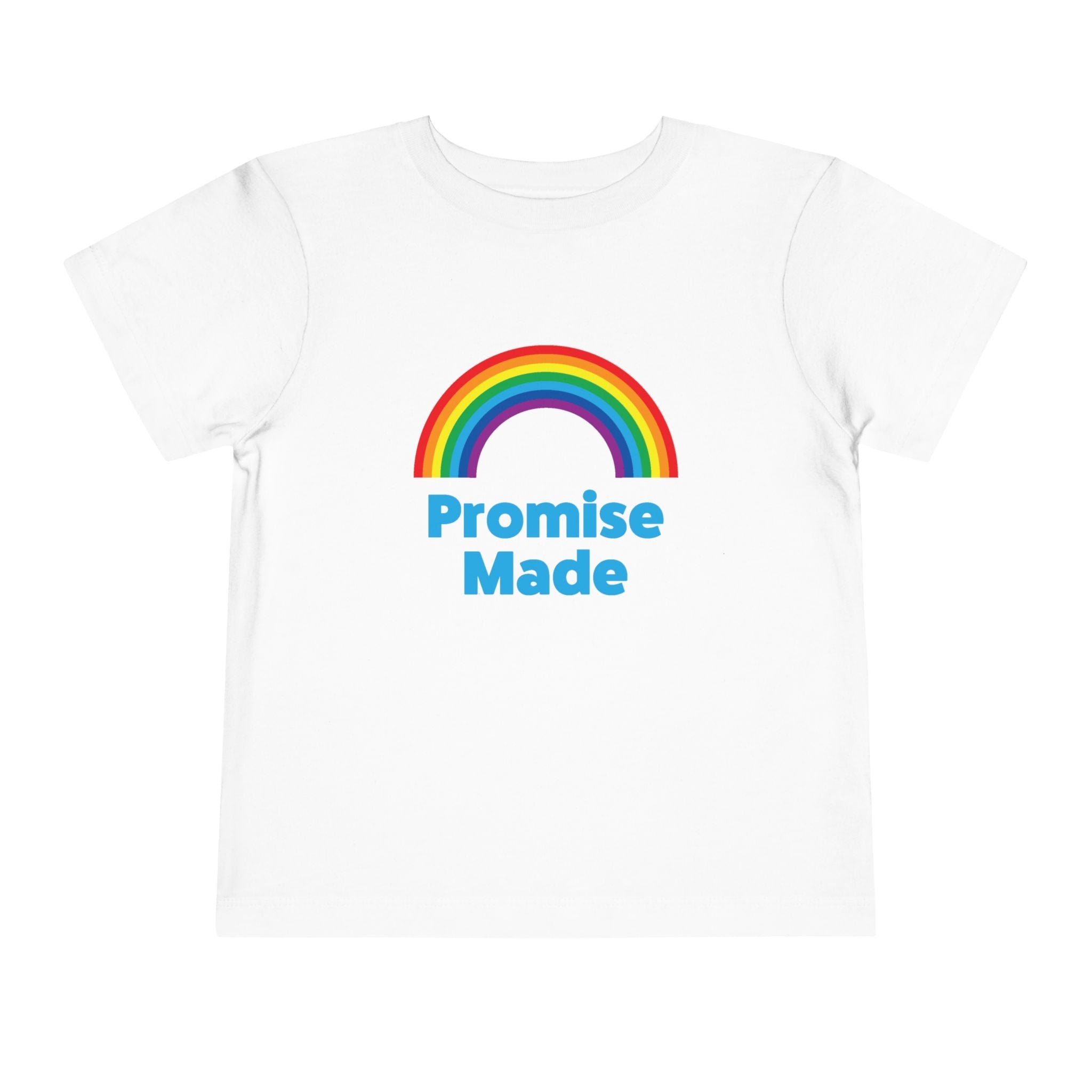 Colorful Promise Made Toddler Tee, Rainbow Shirt, Kids Gift, Summer Wear, Playdate Outfit, Birthday Gift | Kids clothes