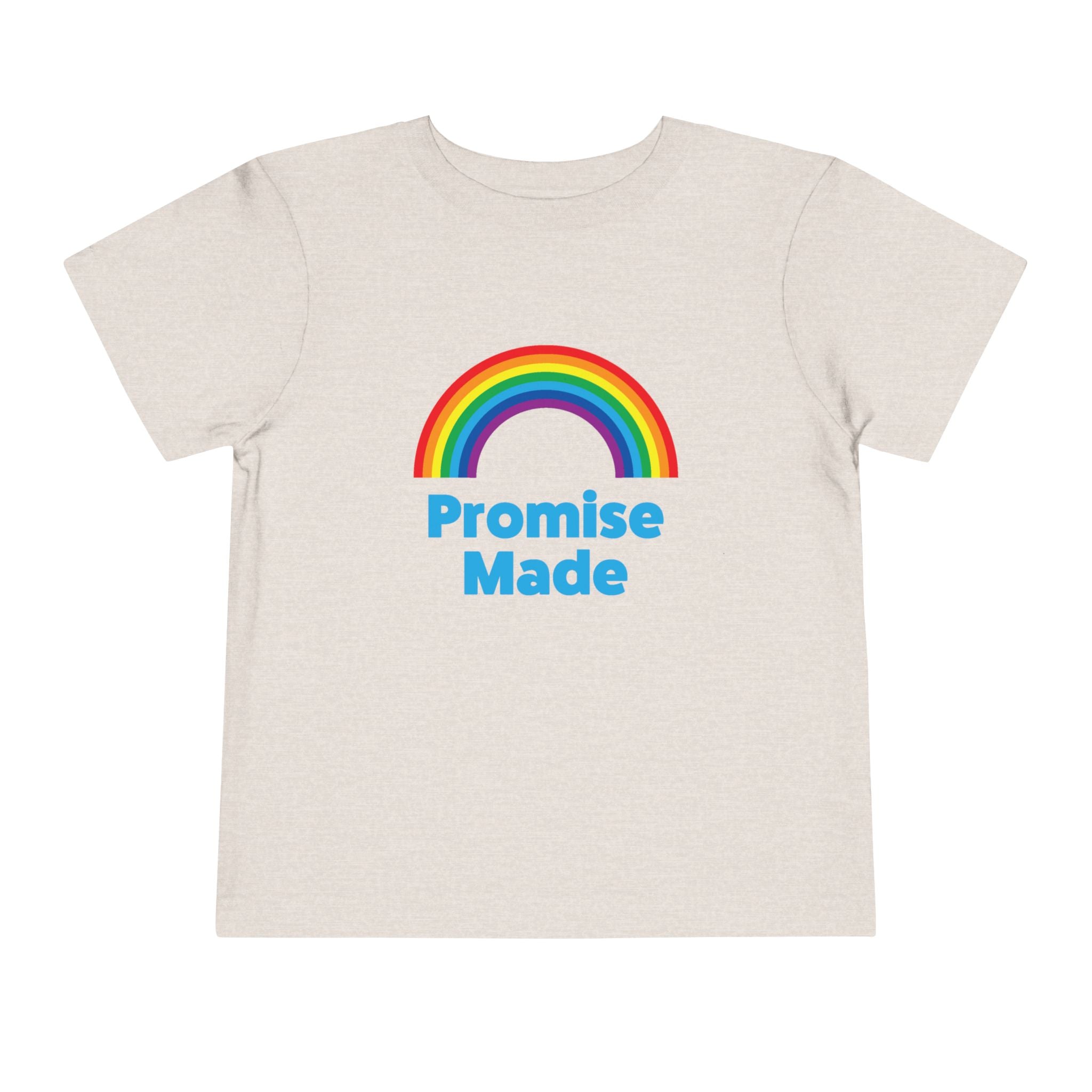 Colorful Promise Made Toddler Tee, Rainbow Shirt, Kids Gift, Summer Wear, Playdate Outfit, Birthday Gift | Kids clothes