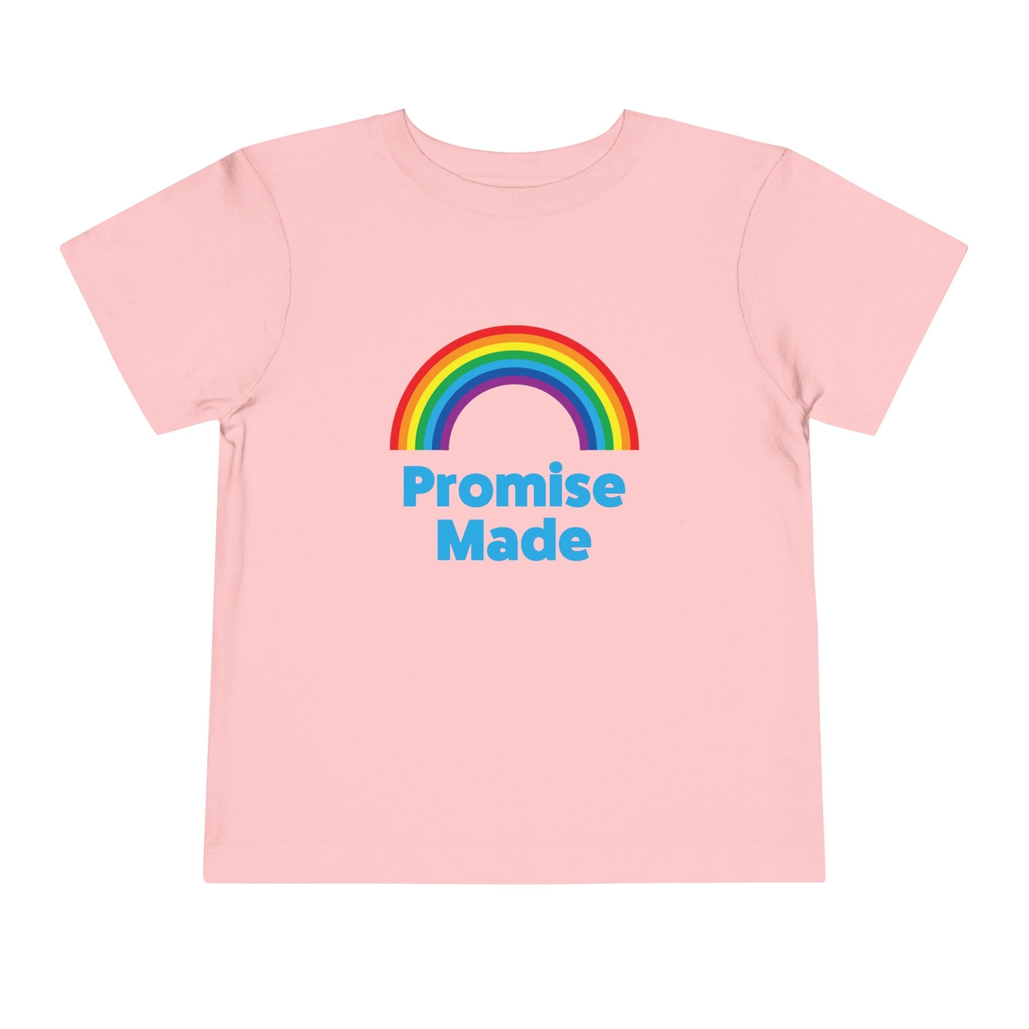 Colorful Promise Made Toddler Tee, Rainbow Shirt, Kids Gift, Summer Wear, Playdate Outfit, Birthday Gift | Kids clothes