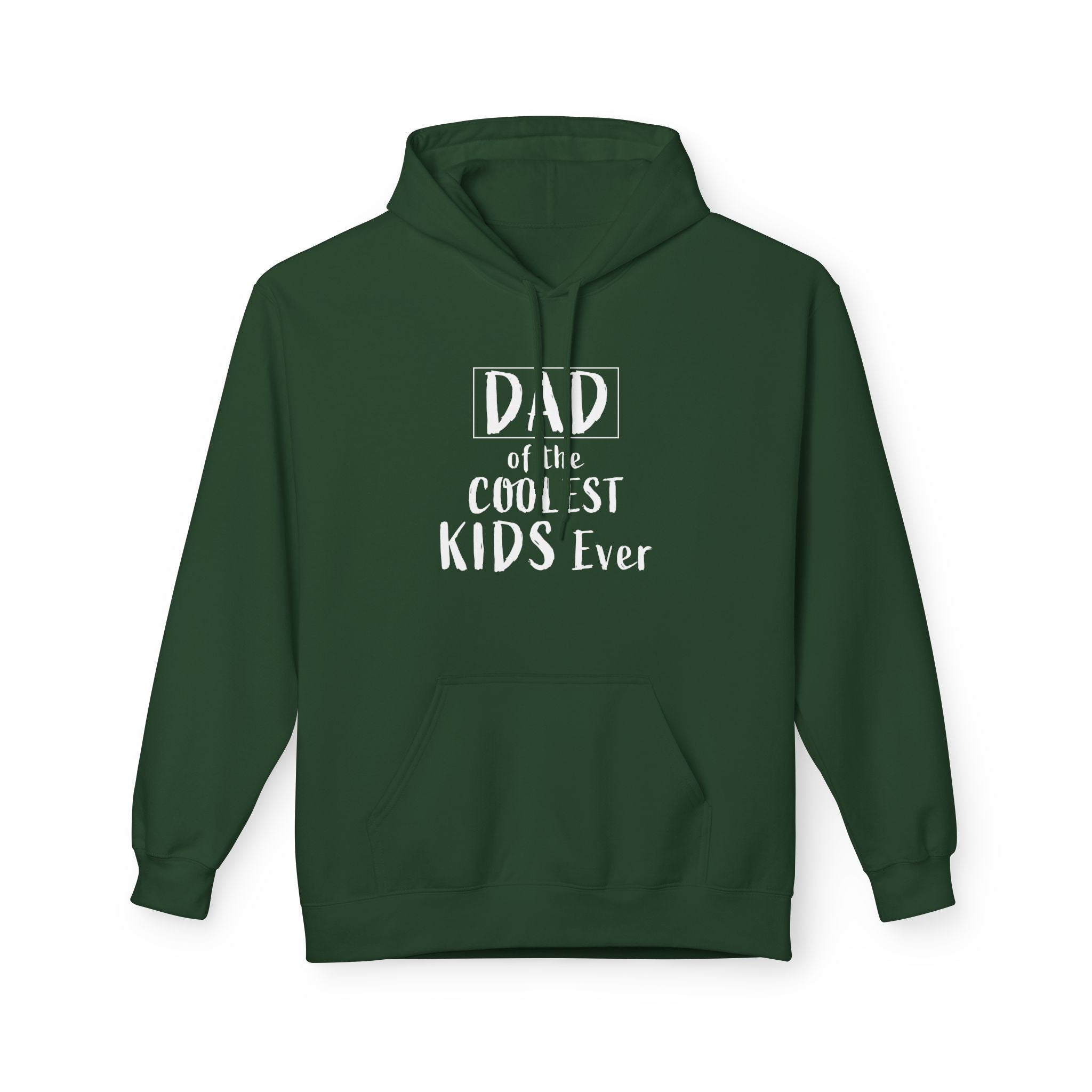 Dad Fleece Hoodie - Dad Of The Coolest Kids Ever | Hoodie by atgodanddesigns