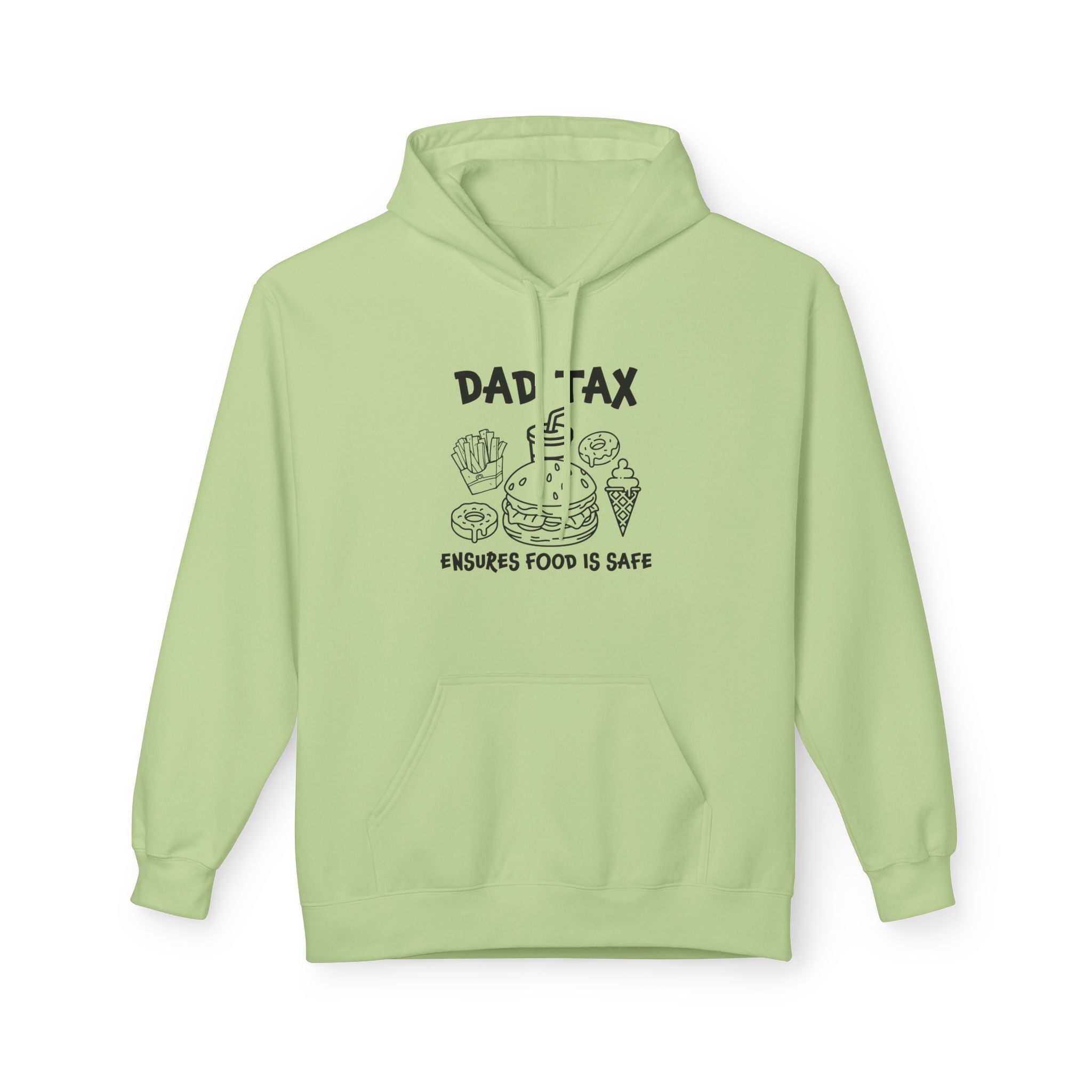 Dad Fleece Hoodie - Dad Tax Ensures Food Is Safe | Hoodie by atgodanddesigns