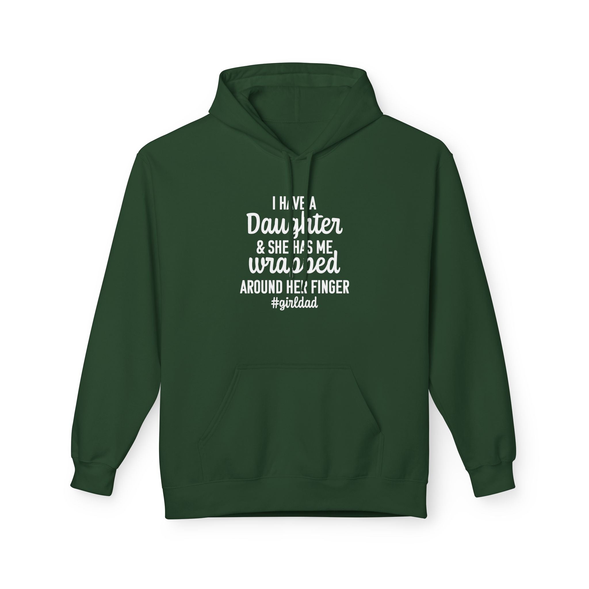Dad Fleece Hoodie - I Have A Daughter | Hoodie by atgodanddesigns