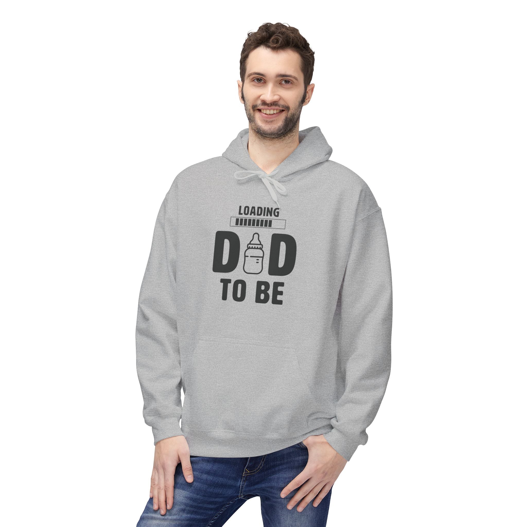 Dad Fleece Hoodie - Loading Dad To Be | Hoodie by atgodanddesigns