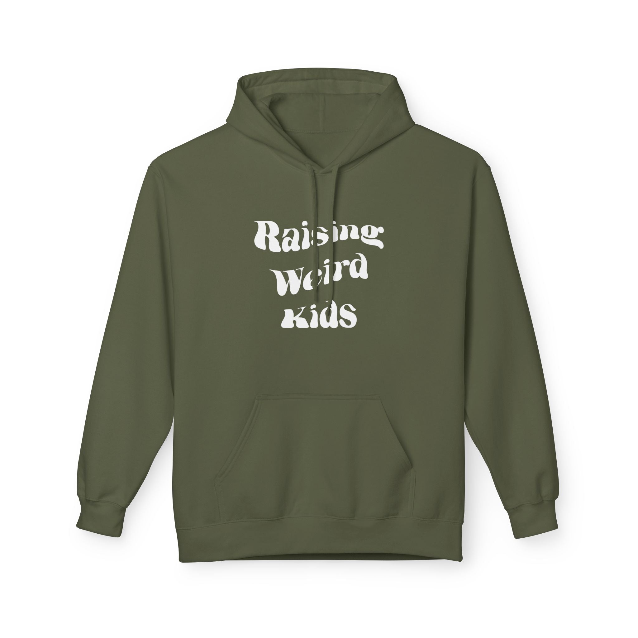 Dad Fleece Hoodie - Raising Weird Kids | Hoodie by atgodanddesigns
