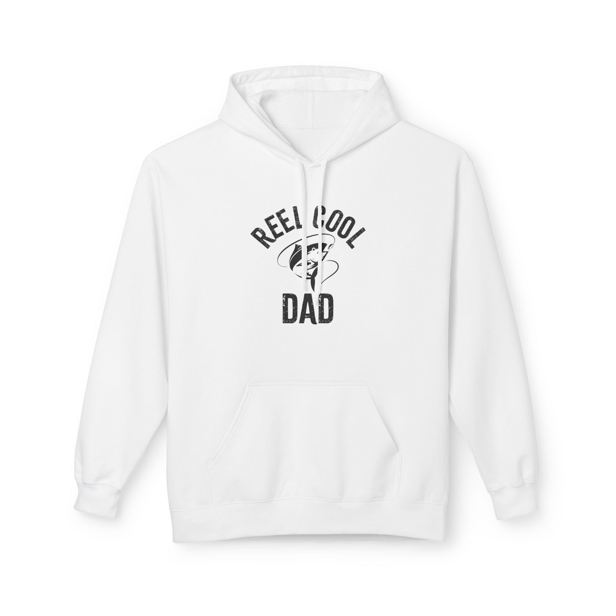 Dad Fleece Hoodie - Reel Cool Dad | Hoodie by atgodanddesigns