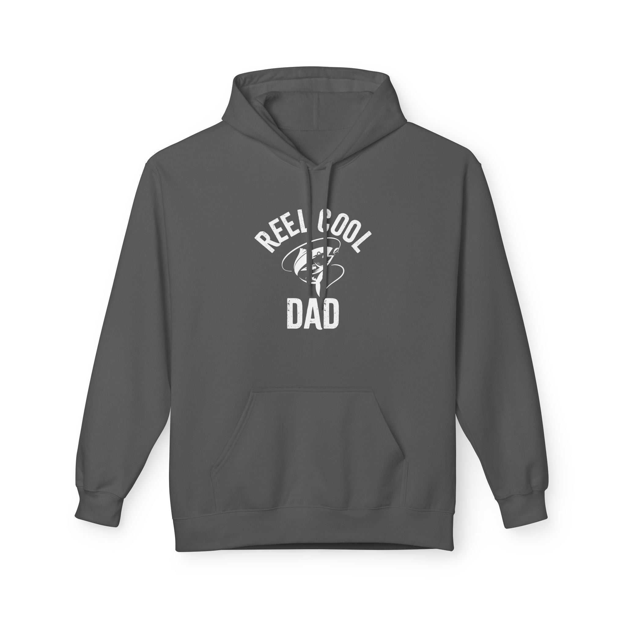 Dad Fleece Hoodie - Reel Cool Dad | Hoodie by atgodanddesigns