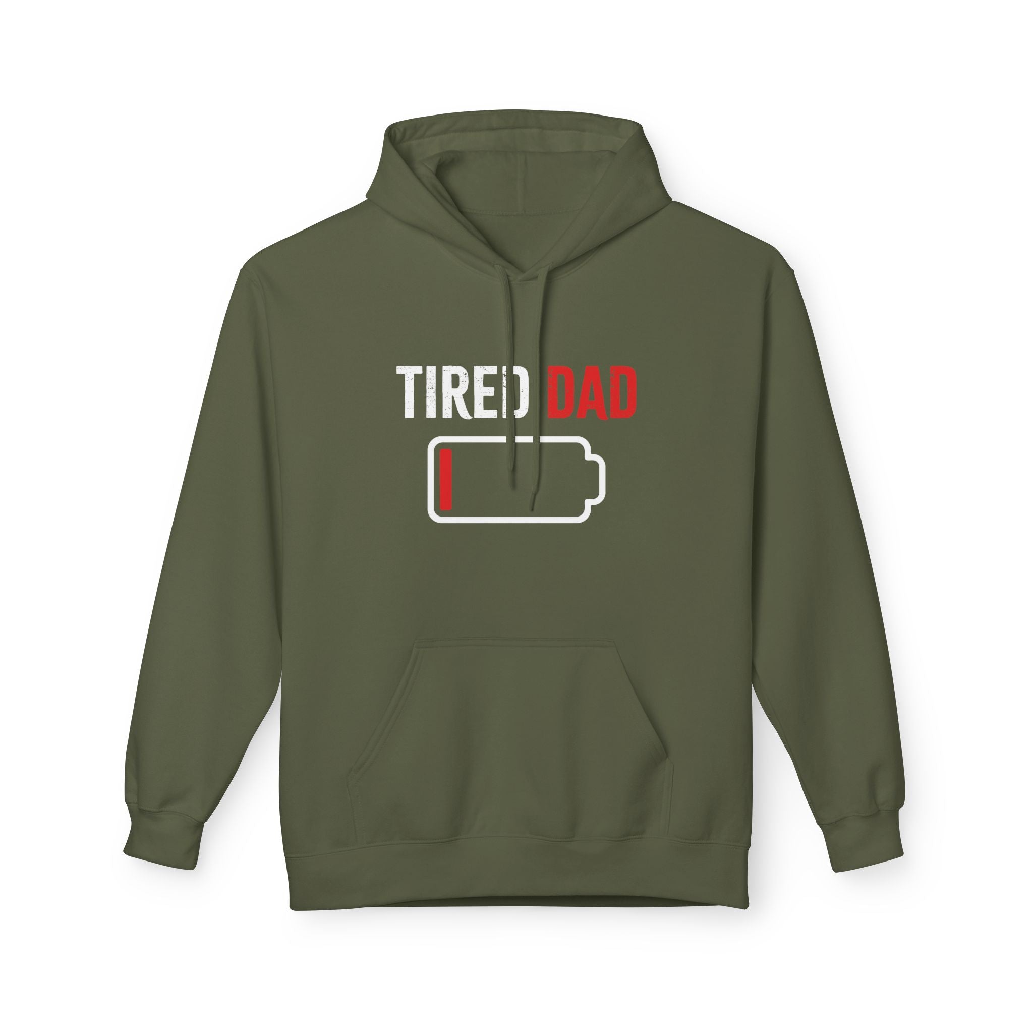 Dad Fleece Hoodie - Tired Dad | Hoodie by atgodanddesigns
