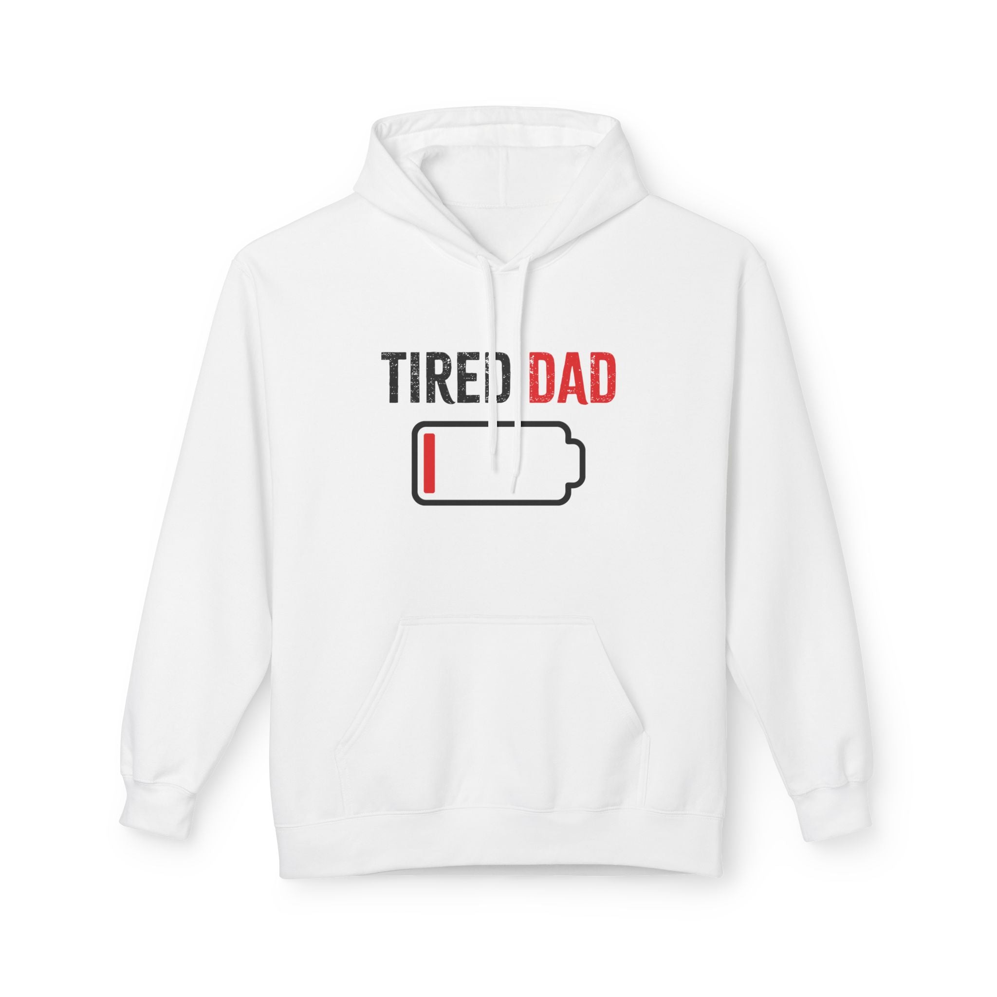 Dad Fleece Hoodie - Tired Dad | Hoodie by atgodanddesigns