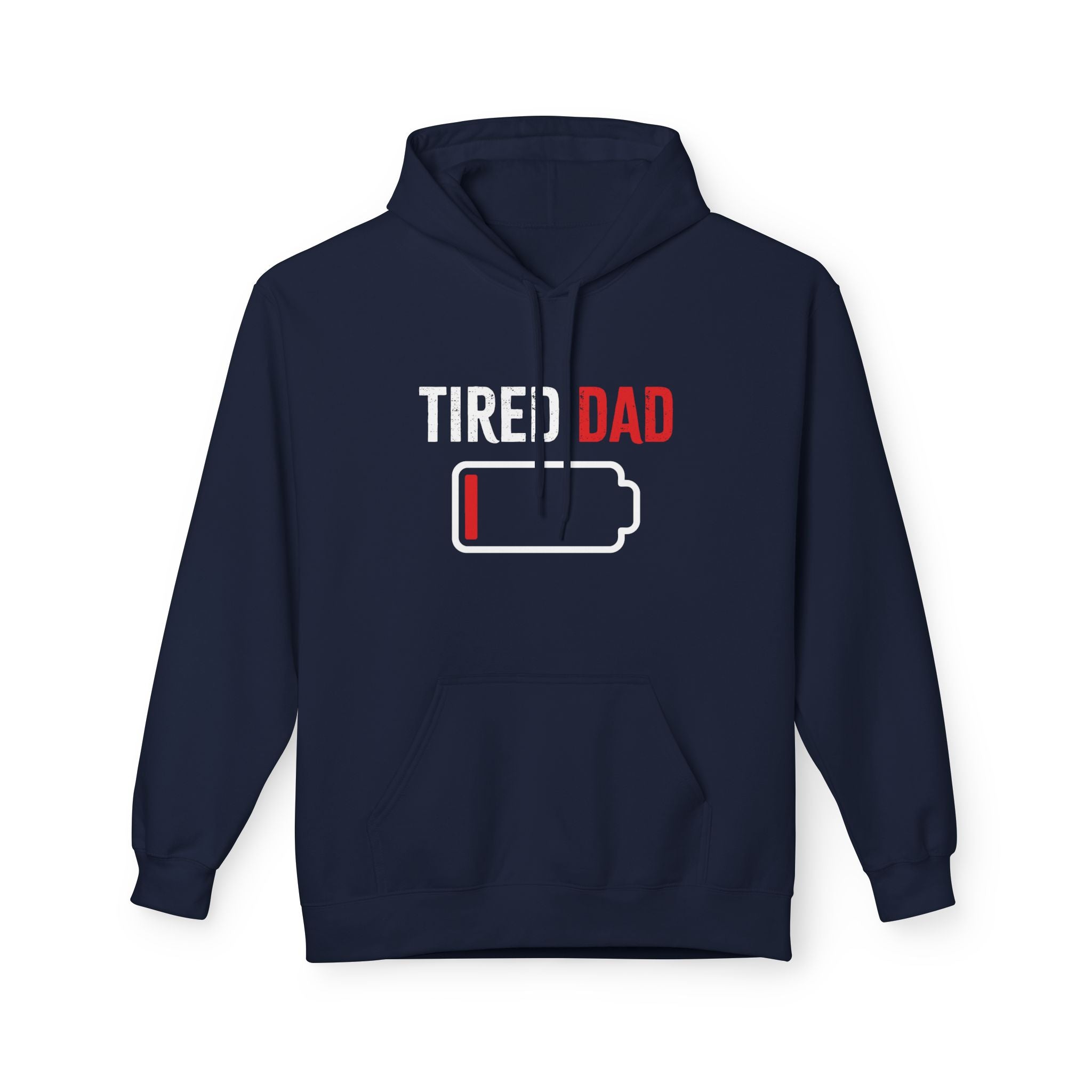 Dad Fleece Hoodie - Tired Dad | Hoodie by atgodanddesigns
