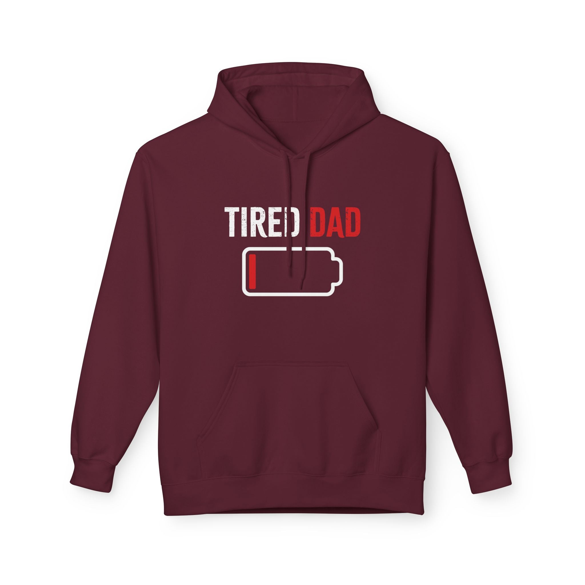 Dad Fleece Hoodie - Tired Dad | Hoodie by atgodanddesigns