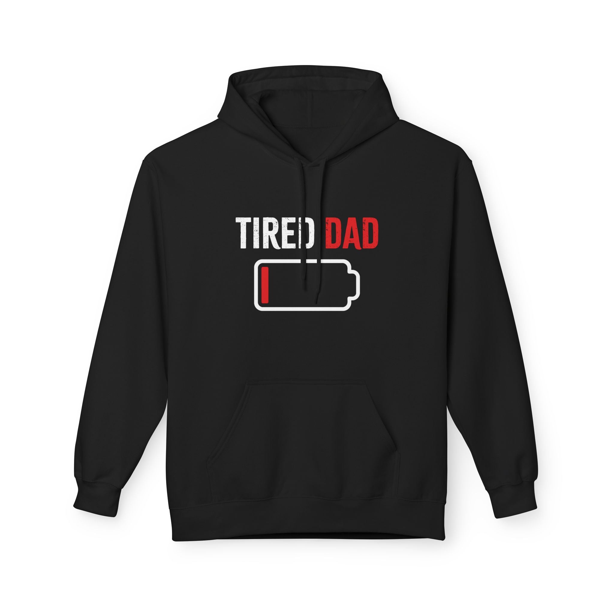 Dad Fleece Hoodie - Tired Dad | Hoodie by atgodanddesigns