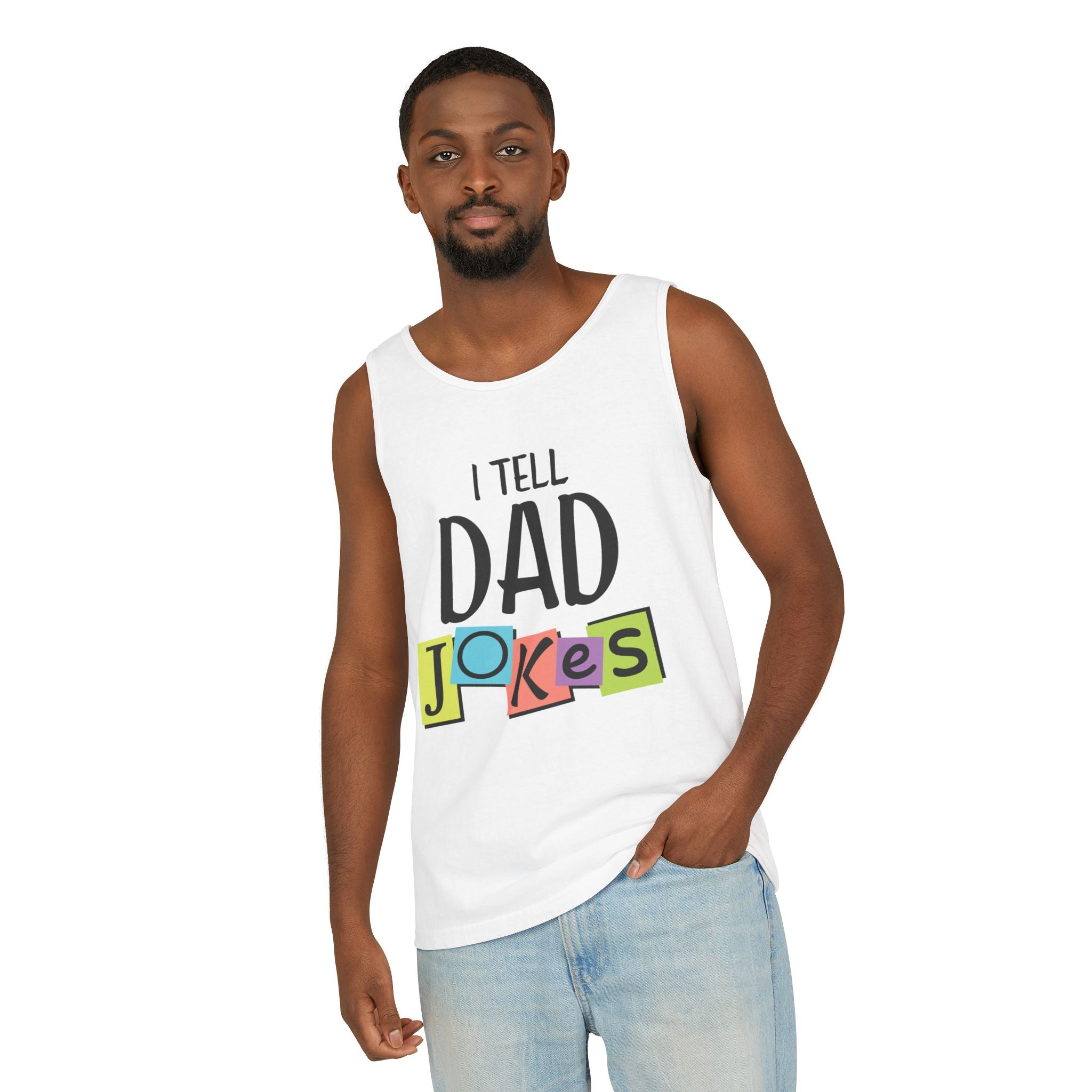 Dad Graphic Garment - Dyed Tank Top | Tank Top by atgodanddesigns