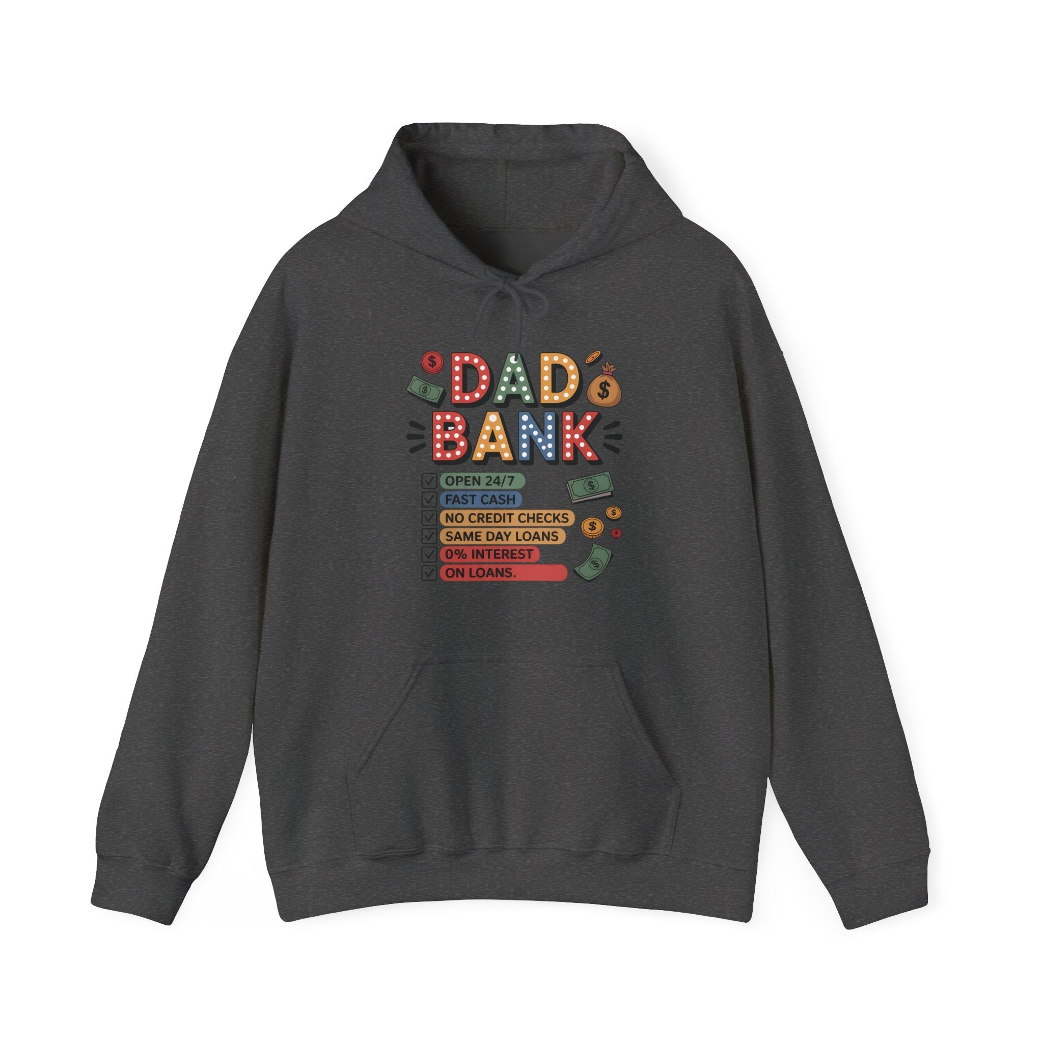 Dad Graphic Hoodie - Dad Bank | Hoodie by atgodanddesigns