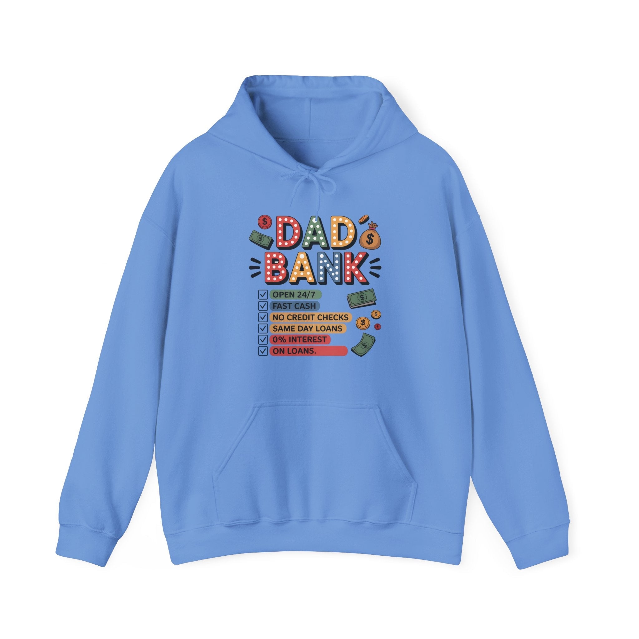 Dad Graphic Hoodie - Dad Bank | Hoodie by atgodanddesigns