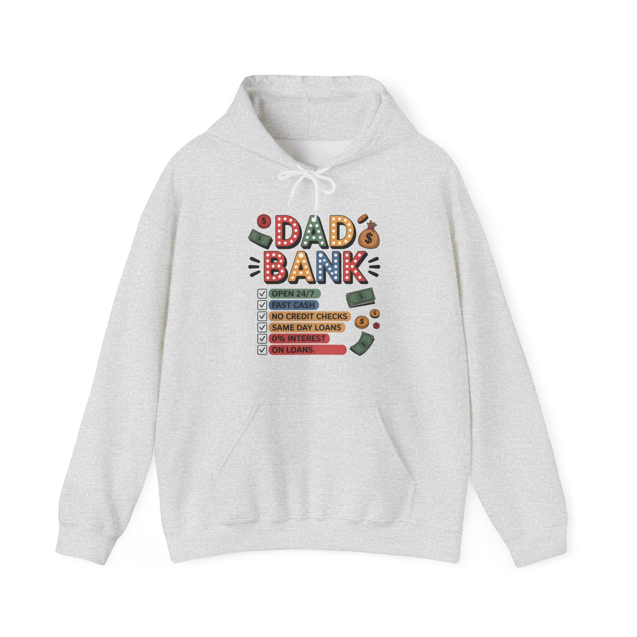 Dad Graphic Hoodie - Dad Bank | Hoodie by atgodanddesigns