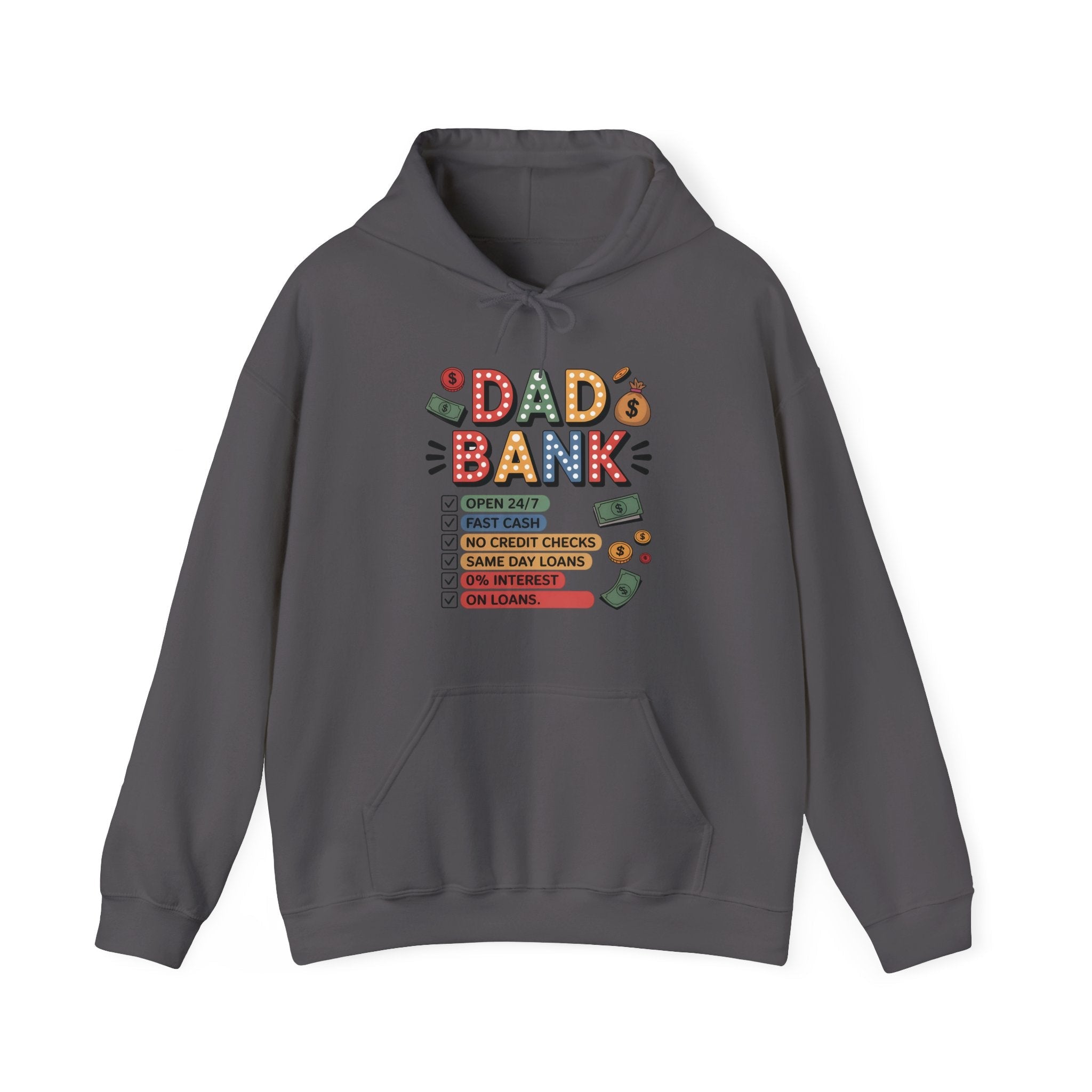 Dad Graphic Hoodie - Dad Bank | Hoodie by atgodanddesigns