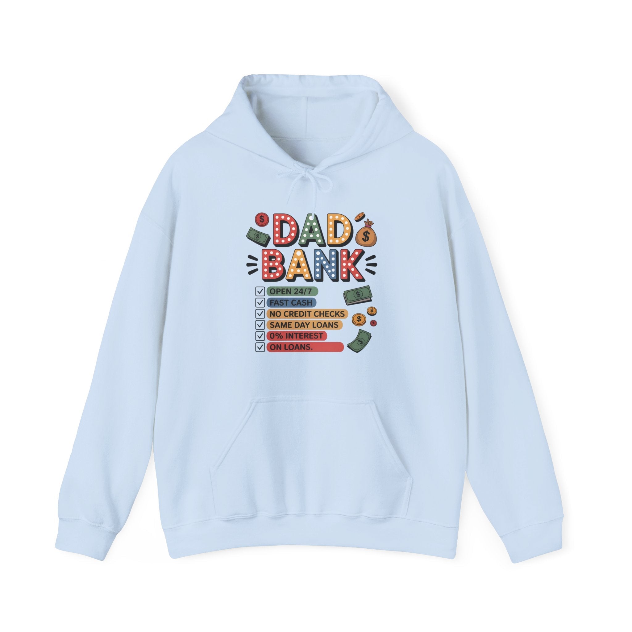 Dad Graphic Hoodie - Dad Bank | Hoodie by atgodanddesigns