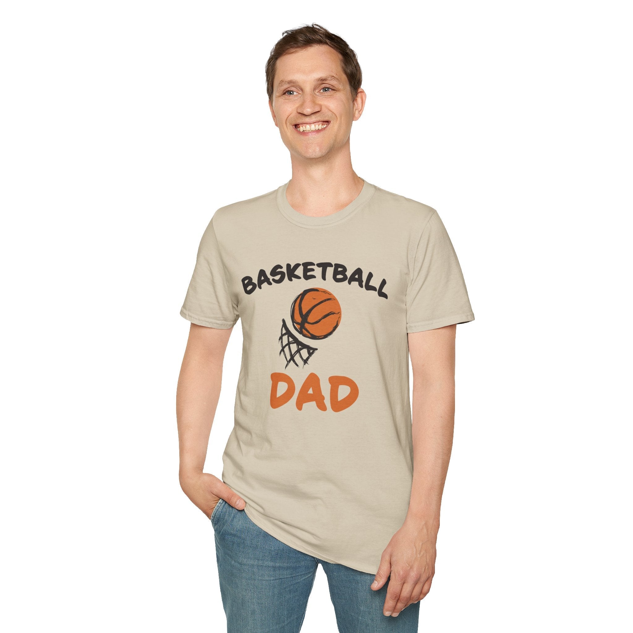 Dad Graphic T-Shirt - " Basketball Dad" | T-Shirt by atgodanddesigns