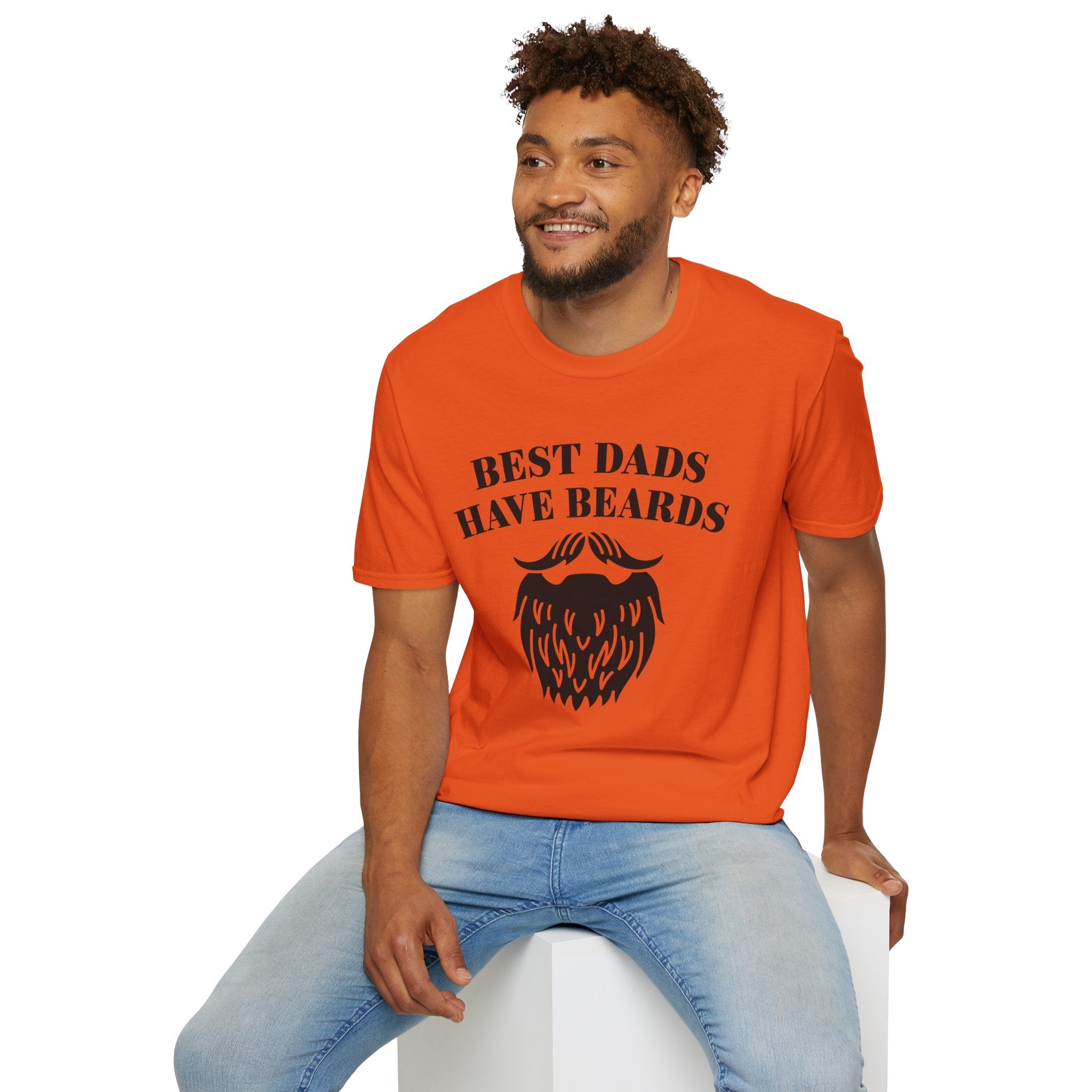 Dad Graphic T-Shirt - "Best Dads Have Beards" | T-Shirt by atgodanddesigns