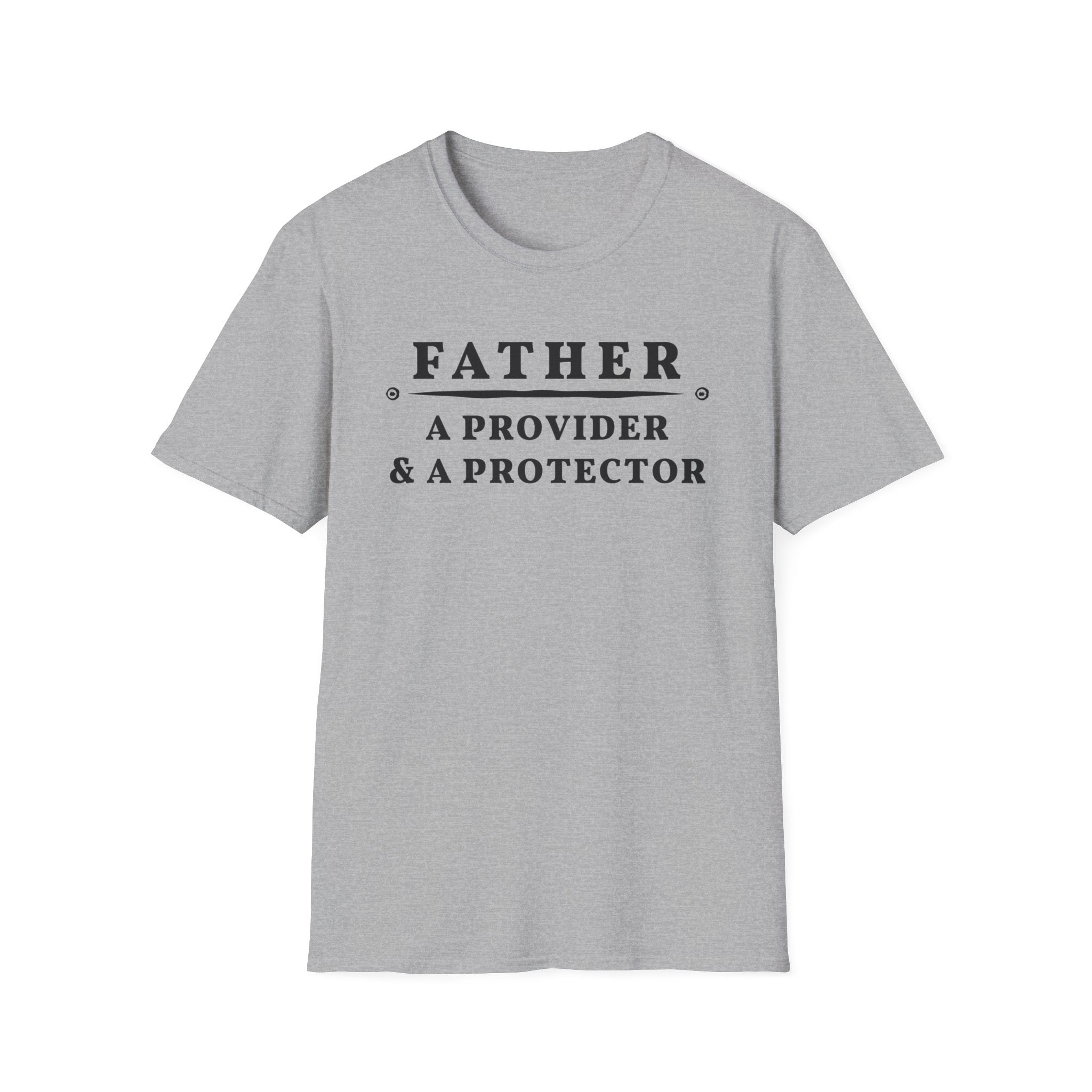 Dad Graphic T-Shirt - Father, Protector | T-Shirt by atgodanddesigns