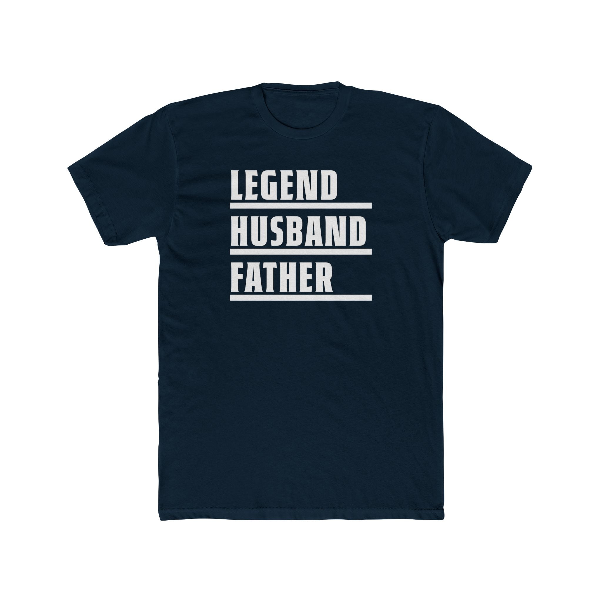 Dad Graphic T-Shirt - Legend, Husband, Father | T-Shirt by atgodanddesigns
