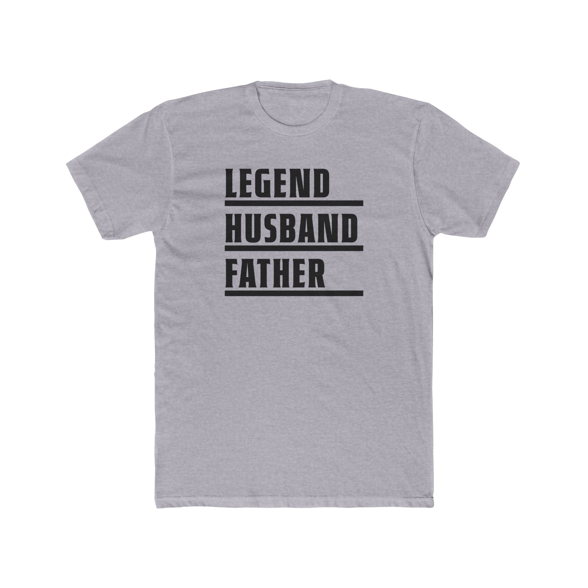 Dad Graphic T-Shirt - Legend, Husband, Father | T-Shirt by atgodanddesigns