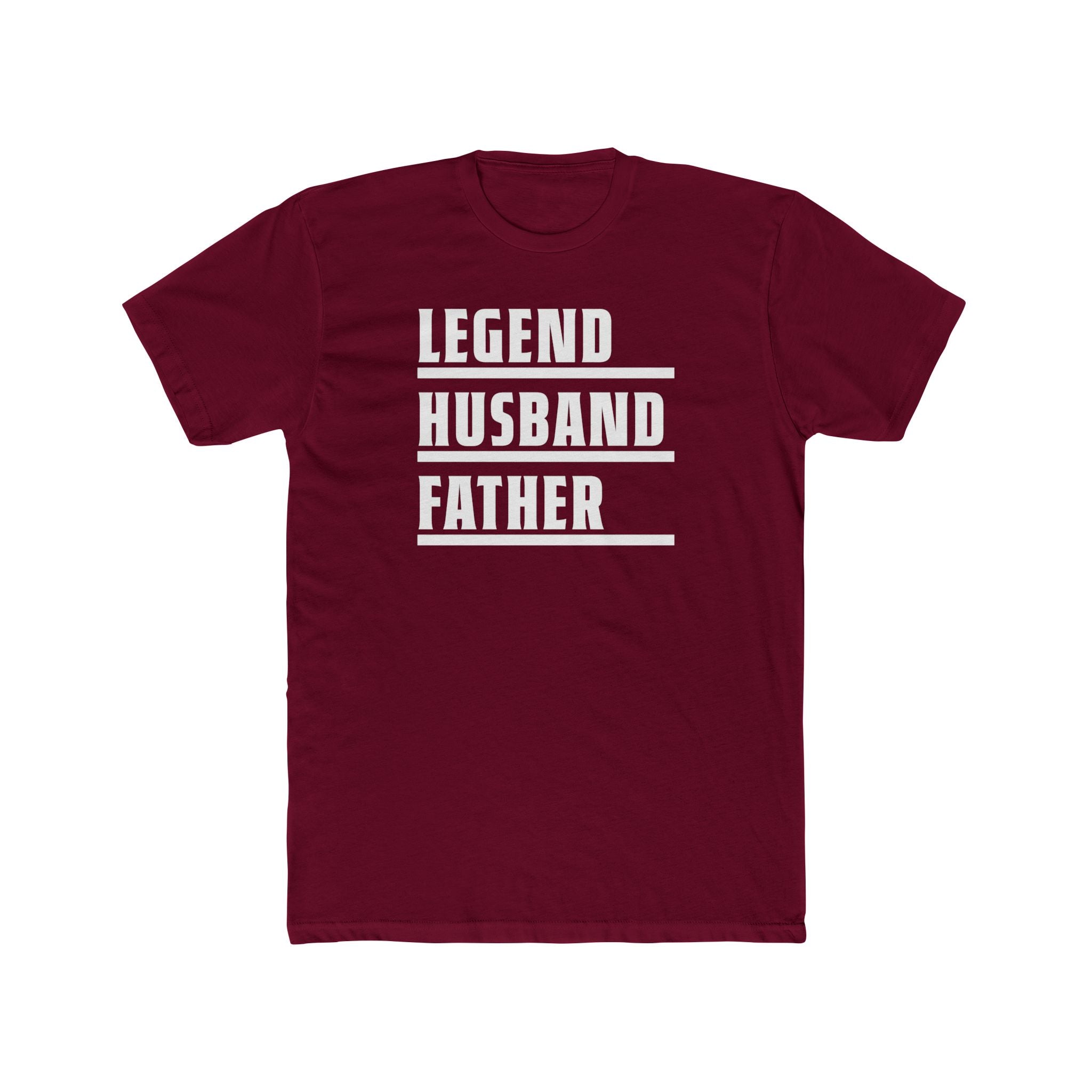 Dad Graphic T-Shirt - Legend, Husband, Father | T-Shirt by atgodanddesigns